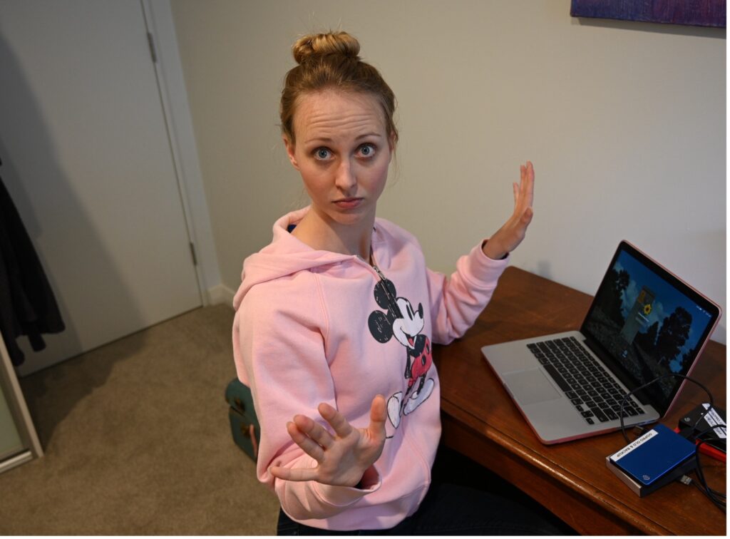 Looking upset and over everything with moodiness from PMDD