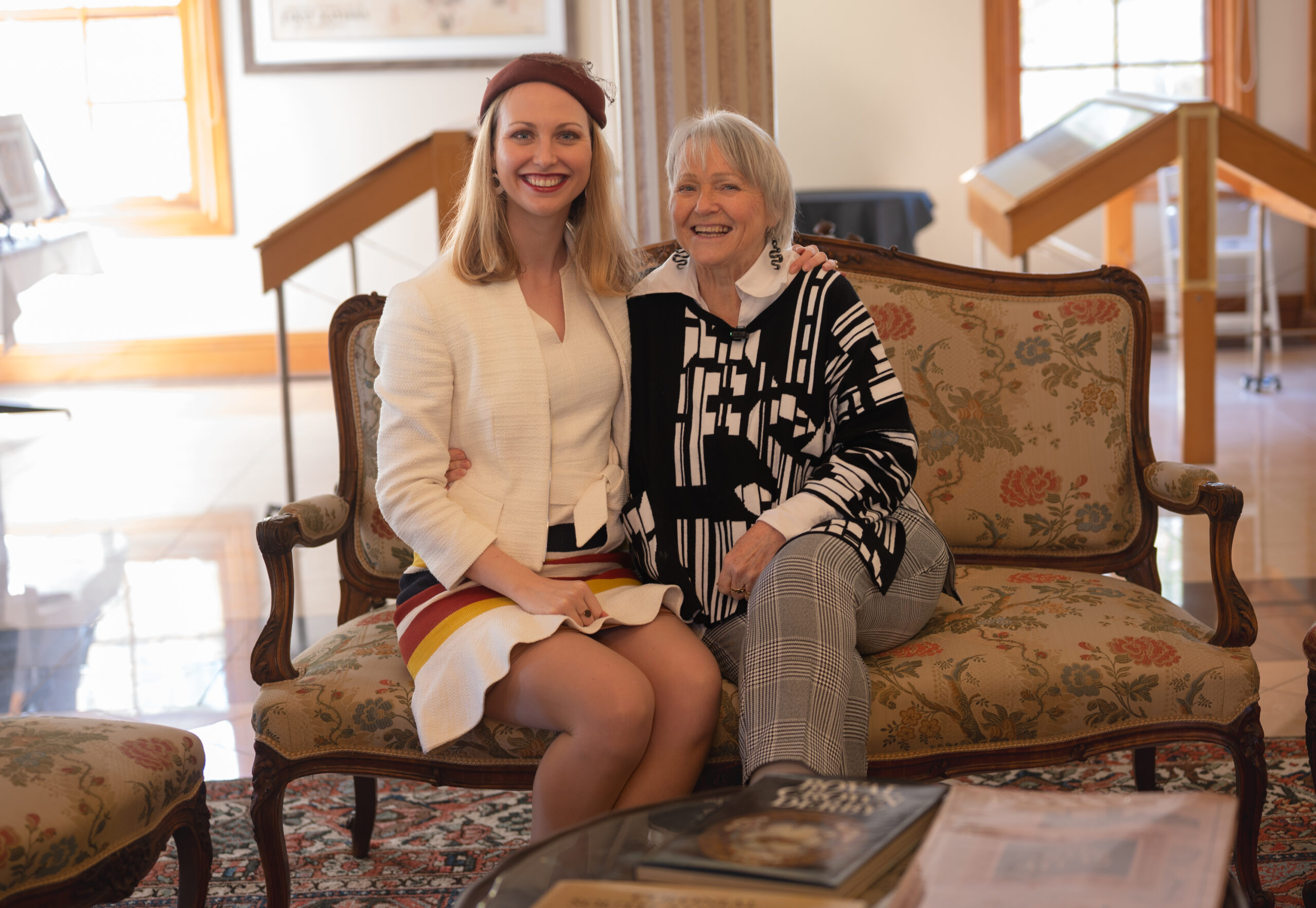 Mother and daughter at the Barossa chateau