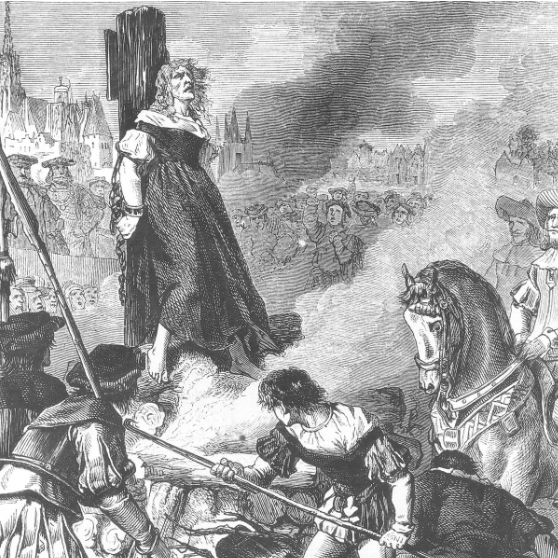 witch being burnt at the stake
