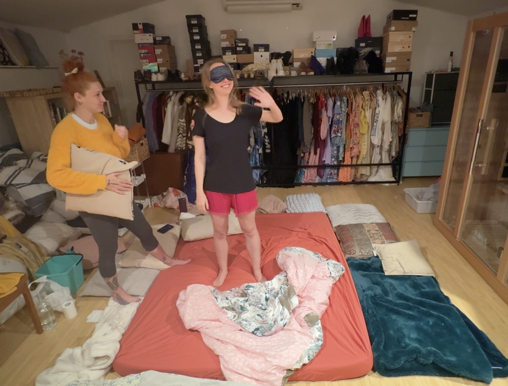 woman during breathwork session